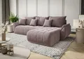 Produktbild: Fun Möbel Ecksofa Sofa Schlafsofa AKITA Stoff Monolith, inkl. 3 Zierkissen, inkl. Bettkasten