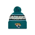 Produktbild: New Era Jacksonville Jaguars NFL 2024 Sideline Sport Knit Blau Bommelmütze - One-Size