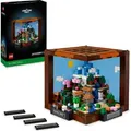 Produktbild: LEGO Minecraft Die Werkbank Bauset, Videospiel-Set mit 8 Figuren, darunter Steve, Alex, Kreaturen und Biomen, Modell zum 15-jährigen Jubiläum, Ge... - Bronze