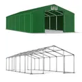 Produktbild: 8x12 Große Industriezelthalle Weidezelt Werkstattzelt 12x8 Grün DasCompany PVC W