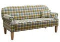 Produktbild: Sofa EDINBURGH Couch Küchensofa Küchencouch kariert grün blau weiß 188x78x97cm