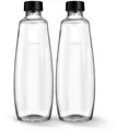 Produktbild: SodaStream Twinpack DUO-Glasflaschen, 1 Liter, in Schwarz, 2 Karaffen