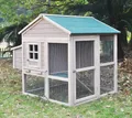 Produktbild: Hühnerstall Pickerparadies Holz winterfest große 2-4 Hühner XXL Wachtelstall 04