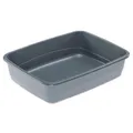 Produktbild: Ferplast Katzenklo, offene Katzentoilette, für Katzen und Kaninchen, aus Kunststoff, Leicht zu Reinigen, L 46,5 x W 35,5 x H 11,5 cm