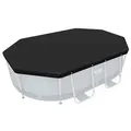 Produktbild: Bestway 58424 - PVC-Abdeckplane 305 x 184 cm, schwarz, oval
