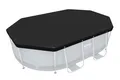 Produktbild: Bestway PVC-Abdeckplane schwarz oval 305x184 cm Poolabdeckung