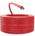 Produktbild: deleyCON 100m Solarkabel 6mm² - Hochwertiges Photovoltaik-Kabel für PV-Anlagen - UV-Beständig Halogenfrei für 1kV AC 1,5kV DC - Ideal für Feste Verlegung und PV-Steckkontakte - Rot