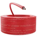 Produktbild: deleyCON 100m Solarkabel 6mm² - Hochwertiges Photovoltaik-Kabel für PV-Anlagen - UV-Beständig Halogenfrei für 1kV AC 1,5kV DC - Ideal für Feste Verlegung und PV-Steckkontakte - Rot