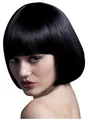 Produktbild: Short Bob schwarz - Kostüm Perücke für Fasching - Hochwertige Kunsthaar-Perücken