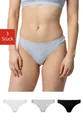 Produktbild: SNOCKS Tanga String Damen Unterhose (3-St) aus Bio-Baumwolle, unsichtbar unter deiner Kleidung