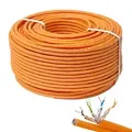 Produktbild: PremiumX 50m CAT 7 Netzwerkkabel Duplex LAN-Kabel Ethernet Datenkabel S/FTP PiMF PoE Eca Cat7 Verlegekabel