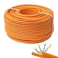 Produktbild: CAT 7 50m Netzwerkkabel Duplex S/FTP LAN Kabel Ethernet Datenkabel Verlegekabel