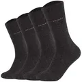 Produktbild: Camano Unisex Socken - Soft Socks, einfarbig, 4er Pack Anthrazit 47-49
