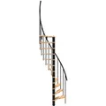 Produktbild: Minka Spindeltreppe  Suono Smart Schwarz Geschosshöhe bis 305 cm