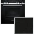 Produktbild: Siemens Einbau-Herd-Set, EI645CFB6E + HE517BBS4, Einbau-Herd, Induktionskochfeld EQ522IB01 - Schwarz