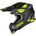 Produktbild: ONeal 2SRS Spyde S23, Motocrosshelm - Matt Schwarz/Grau/Neon-Gelb - L