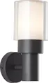 Produktbild: BRILLIANT stehende Outdoor Wandlampe ARTHUS in anthrazit | spritzwassergeschützte Wandleuchte für den Außenbereich | 1x E27 Fassung max. 18 W | Metall/Kunststoff