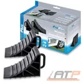 Produktbild: ANHÄNGER UNTERLEGKEILE HALTER SCHWARZ 2x BREMSKEILE HEMMSCHUHE RADBREMSKEIL