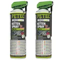 Produktbild: Petec 2x Kettenspray Kettenfett Fett Kette 500ml