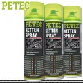 Produktbild: Petec 3x 500ml Kettenspray Top-Speed Schmiermittel Motorrad Fahrrad MTB E-Bike