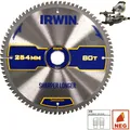 Produktbild: Irwin 1897428 Kreissägeblatt mit Tooth Grind ATB/Negativ Haken (1897428)