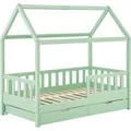 Produktbild: JUSKYS Kinderbett Marli_STR_OS (mint mit Bettkasten, 200 x 90 cm)