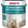 Produktbild: Baufix Elefantenhaut Wand- & Tapetenschutz Transparent Seidenmatt, 2.5 Liter, Weiße Wandfarbe