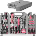 Produktbild: Hi-Spec DIY Frauen Werkzeug Werkzeugset kompletter Werkzeugkoffer 56tlg. pink