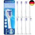 8er demirdental Mini Sensitive Aufsätze passend für Philips Sonicare E