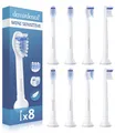 8er Mini Sensitive Aufsätze passend für Philips Sonicare Ersatzbürsten weiche...