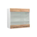 Produktbild: Vicco Küchenglasschrank Fame-Line, Goldkraft Eiche, 80 cm