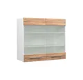 Produktbild: Vicco Glashängeschrank Fame-Line, Goldkraft Eiche/Weiß, 80 cm (1-St)