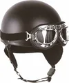 Produktbild: Mil-Tec Helm, Halbschale mit Brille, schwarz