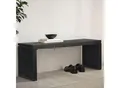 Produktbild: Sitzbank FineBuy Garderobenbank Akazie Massivholz 120 cm Schwarz Flurbank Klein