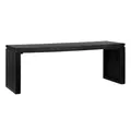 Produktbild: FineBuy Sitzbank 120 cm aus Akazie Massivholz Schwarz, Garderobenbank & Bettbank modern, Flurbank Holz für Eingangsbereich Schlafzimmer Wohnzimmer