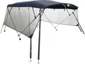 Produktbild: vidaXL 4-Bow Bimini-Top mit Mesh-Seitenteilen 243x(185-198)x137 cm