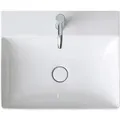 Produktbild: Duravit DuraSquare Möbel-Waschtisch geschliffen 2353500071 50x47cm, ohne Überlauf, mit Hahnlochbank, 1 Hahnloch, weiß