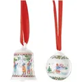 Produktbild: Hutschenreuther SET Sammelkollektion 25 - Weihnachtsspiele, Mehrfarbig, Keramik, 2-teilig, 9x6.5x13 cm, Dekoration, Weihnachtsdekoration, Weihnachtsbaumschmuck, Weihnachtskugeln