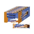 Produktbild: Knoppers ErdnussRiegel – 24 x 40 g – Schokoriegel mit Milch- und Erdnusscreme, gehackten salzigen Erdnüssen, Karamell und Vollmilchschokolade