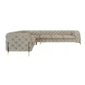 Produktbild: S-STYLE Chesterfield Ecksofa  Natalie ¦ creme ¦ Maße (cm): B: 323 H: 75