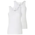 Produktbild: Schiesser 2P Modern Lace Top Weiß Baumwolle 38 Damen
