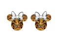 Produktbild: Disney ©DISNEY Minnie Mouse Kinderohrringe 925er Silber Farbe orange braun