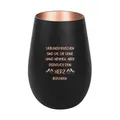 Produktbild: Der-Porzellan-Laden Windlicht mit Gravur Lieblingsmenschen sind die, Schwarz Bronze, Teelichthalter aus Glas mit Spruch, Tischdeko modern