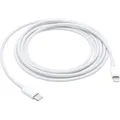 Produktbild: Apple USB-Kabel   USB-C® Stecker, Apple Lightning Stecker 2.00 m Weiß  MQGH2ZM/A