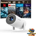 Produktbild: Mini Projektor 4K Android 14 WiFi 6 BT 5.4 1080