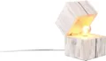 Produktbild: TRIO Leuchten Schreibtischlampe TREASURE, Deko Tischleuchte Schatzkiste inkl 1xE14 LED 225 Lumen 2700K, Ein-/Ausschalter, Leuchtmittel wechselbar, Warmweiß, Licht startet bei öffnen der Box, Schnurschalter, Naturholz Tischlampe