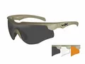 Produktbild: WileyX Rogue COMM Set mit 3 Gläsern, ballistische Schutz - Sonnenbrille, TAN