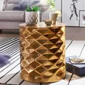 Produktbild: FineBuy Beistelltisch Ø43 cm Aluminium Sofatisch Wohnzimmertisch Couchtisch Gold