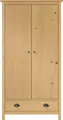 Produktbild: vidaXL Kleiderschrank mit 2 Türen Hill 89x50x170 cm Massivholz Kiefer
