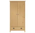 Produktbild: vidaXL Kleiderschrank Mehrzweckschrank mit 2 Türen Hill 89x50x170 cm Massivholz Kiefer
